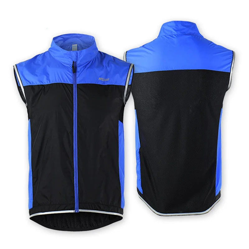 Мужской светоотражающий жилет ARSUXEO дышащий спортивный для бега и велоспорта