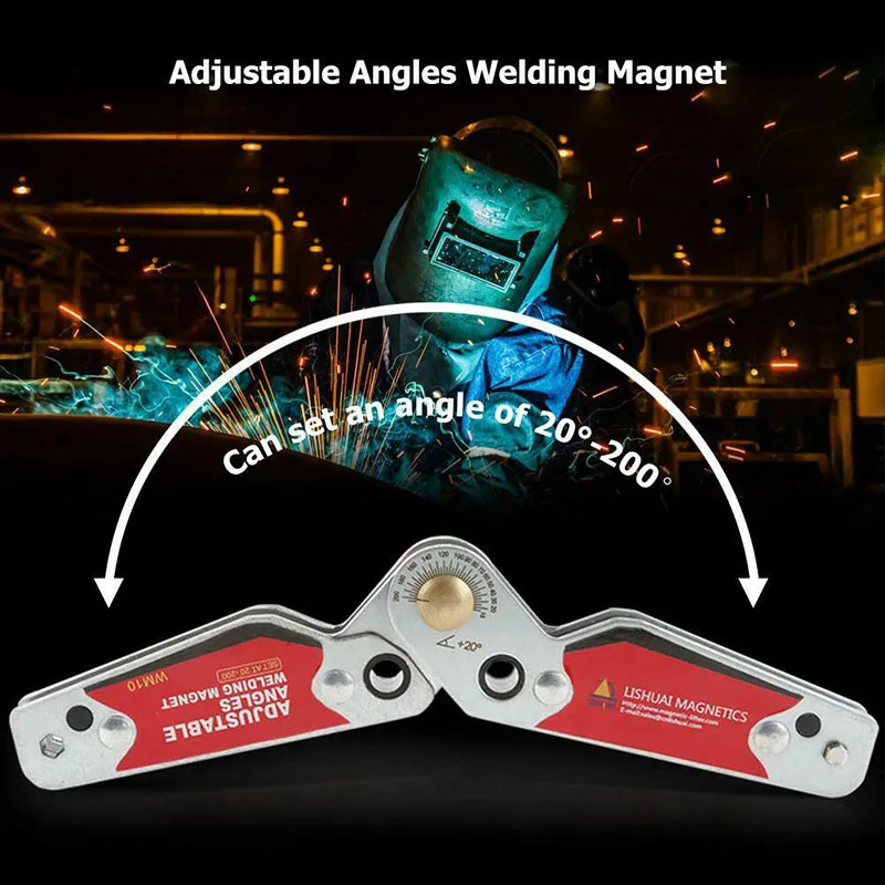Novel Magnetic Welding Holder Adjustable Angles 20-200 Magnets Angle Clamp Locator Tools with Hex Wrench Shipping | Инструменты