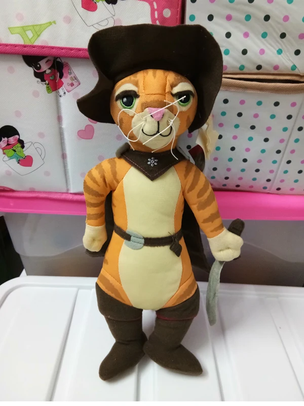 1" Shrek 2 Puss в сапогах плюшевые игрушки для детей Рождество Дети подарок на Хэллоуин