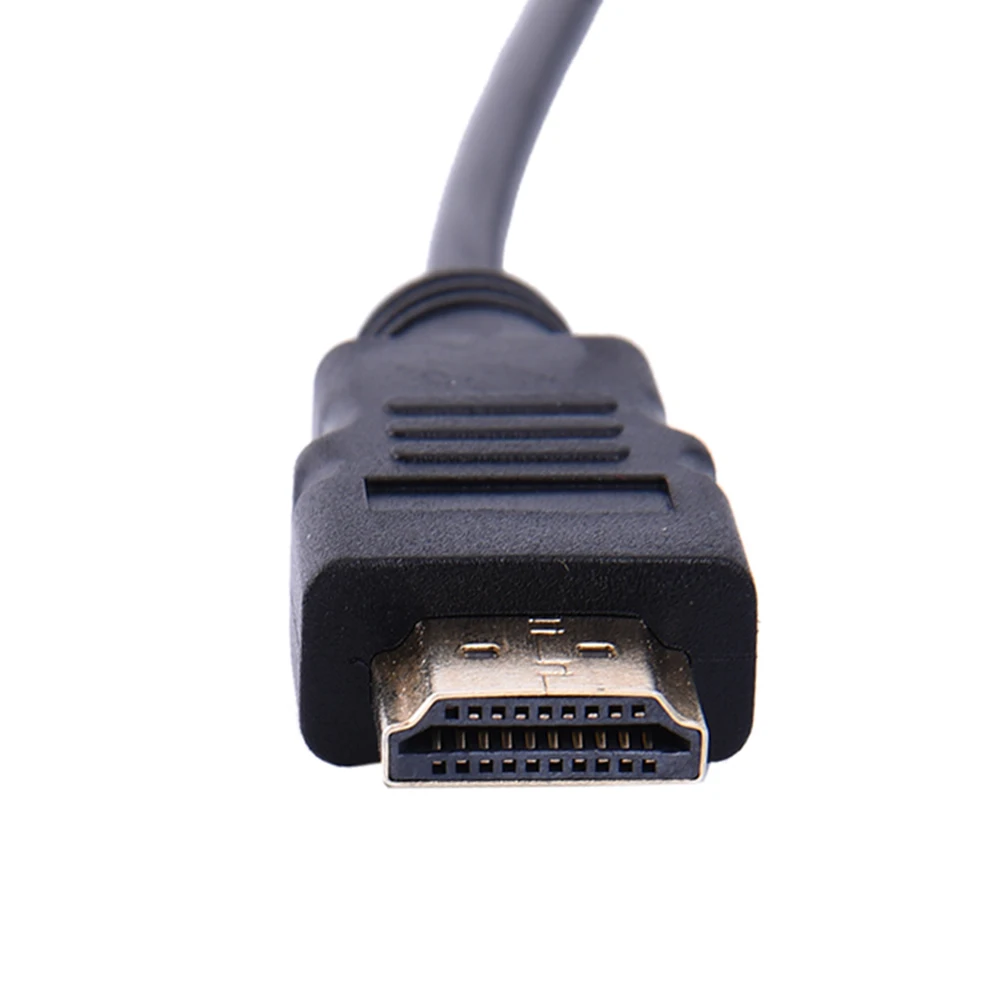 HD Разрешение HDMI к VGA 15pin дисплей выход аудио кабель папа-папа видео кабель конвертер быстрая передача 1,8 м длина