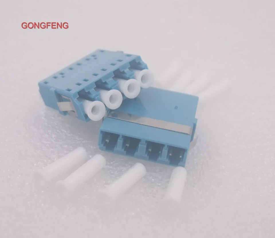 Gongfeng 100 шт. Лидер продаж телекоммуникационных LC/UPC оптического Волокно Разъем четыре фланец навесного специальные оптовые в Бразилию