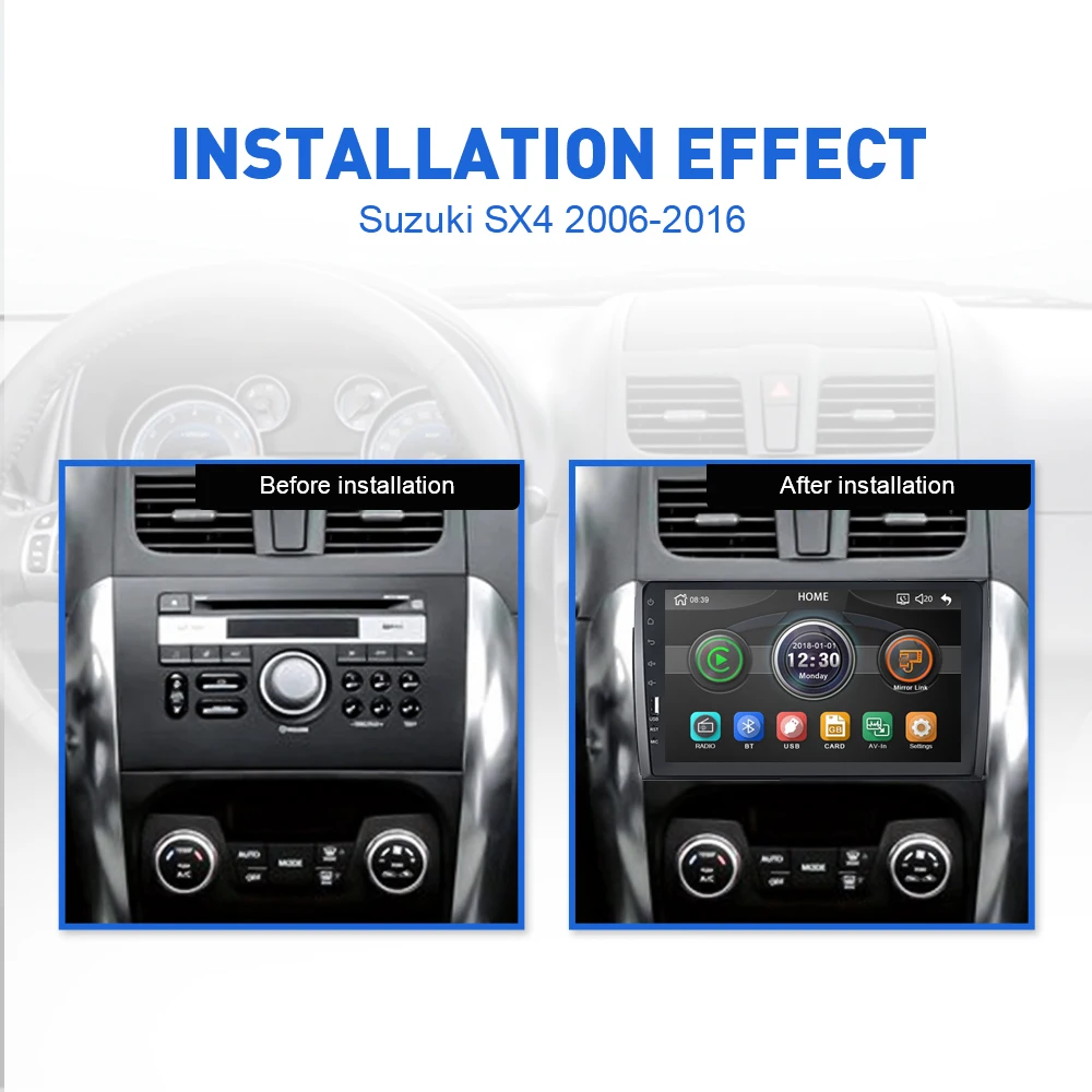2Din 9 ''Android gps MP5 автомобильный магнитофон стерео wifi Автомобильный dvd-плеер для Suzuki SX4 2006 2007 2008 2009 2010 2011 2012