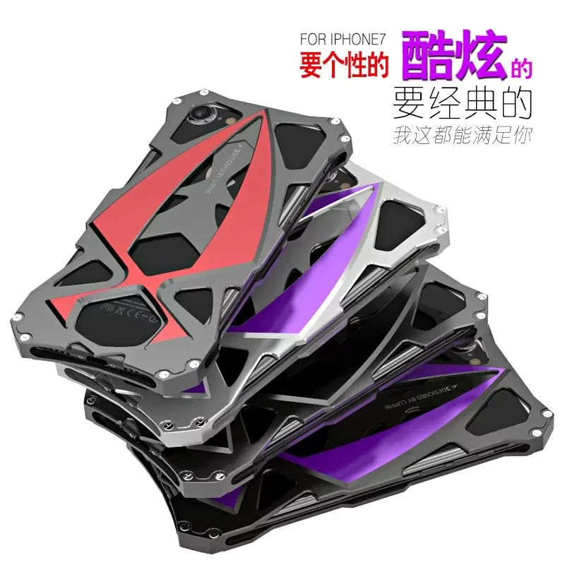 New Original Design Cool Metal Aluminum Armor Car THOR IRONMAN phone cover shell case for iphone X Luphie |