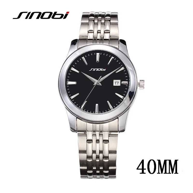 2017 брендовые дизайнерские деловые мужские часы Sinobi повседневные Роскошные