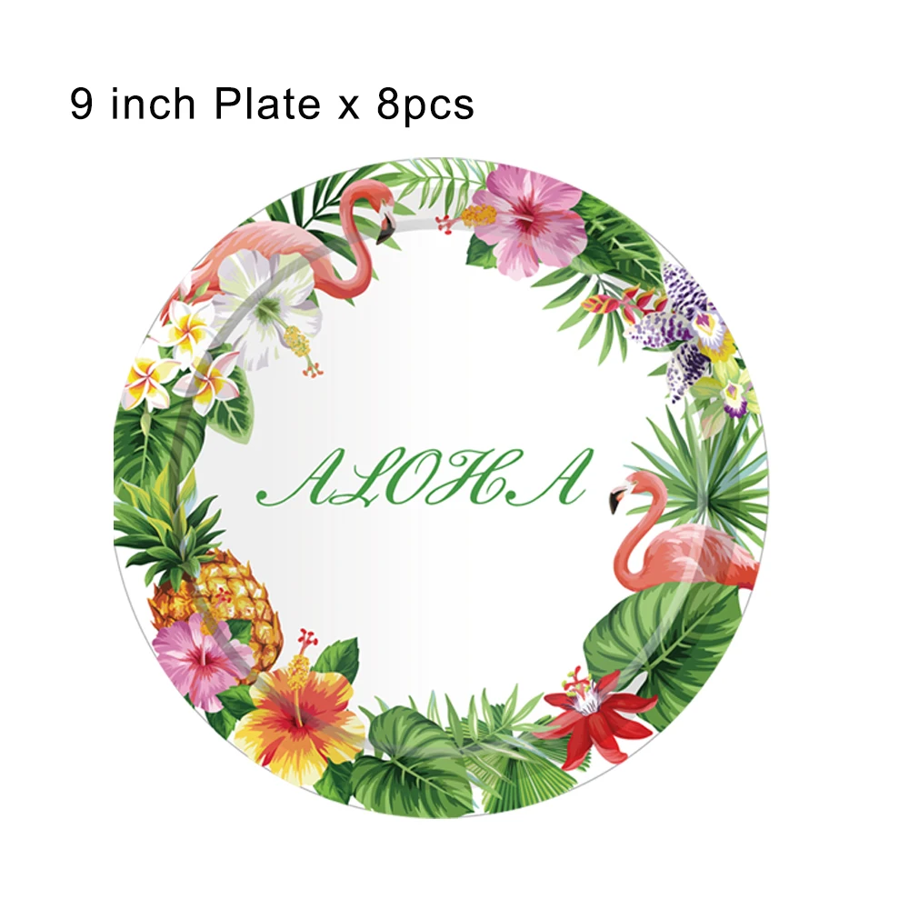

Flamingo Theme Disposable Tableware Napkins for Wedding Happy Birthday Party Favors Summer Hawaii Theme Party Decorations