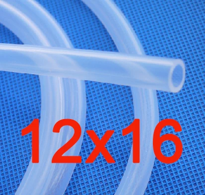 12x16 мм пищевой класса FDA прозрачный силиконовый резиновый шланг |