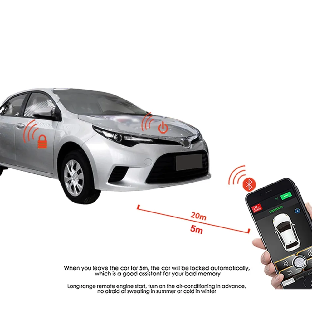 Levin 2014 автомобильные аксессуары бесключевой доступ удобная система PKE Phone APP