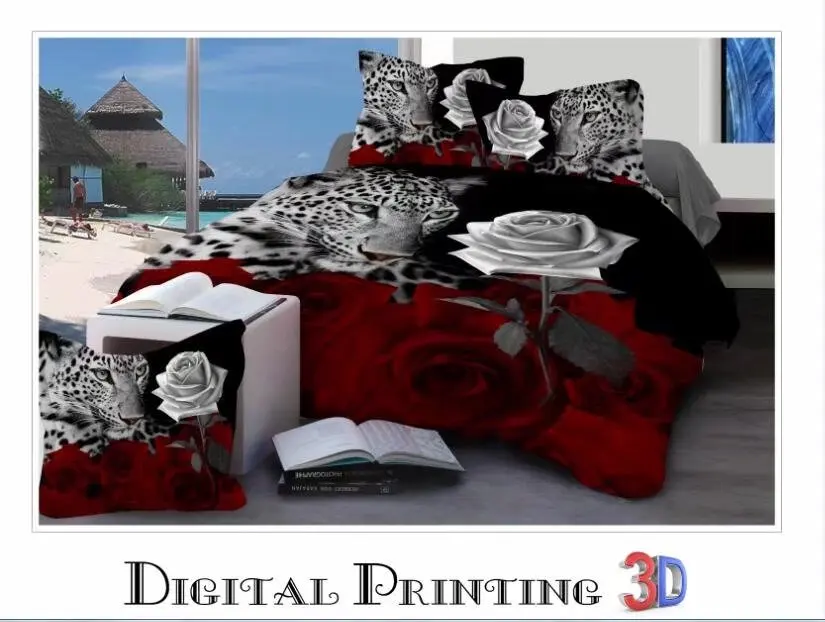 Супер дешевый новый 3D комплект постельного белья 4 шт. (DOONA/одеяло) включает в себя