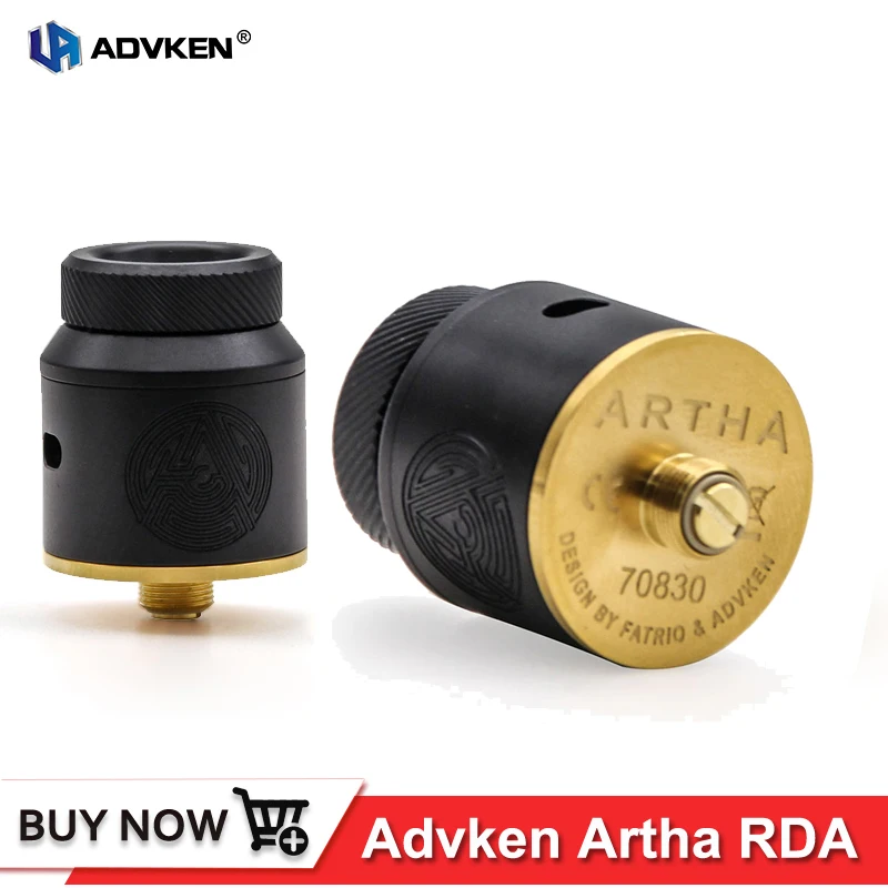 Оригинальные электронные сигареты Advken Artha RDA танк 24 мм 510 ввиду капающий