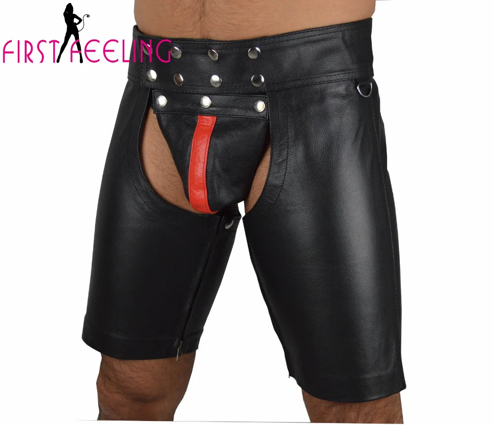Размер S-XXL новинка сексуальные мужские шорты из искусственной кожи боксеры