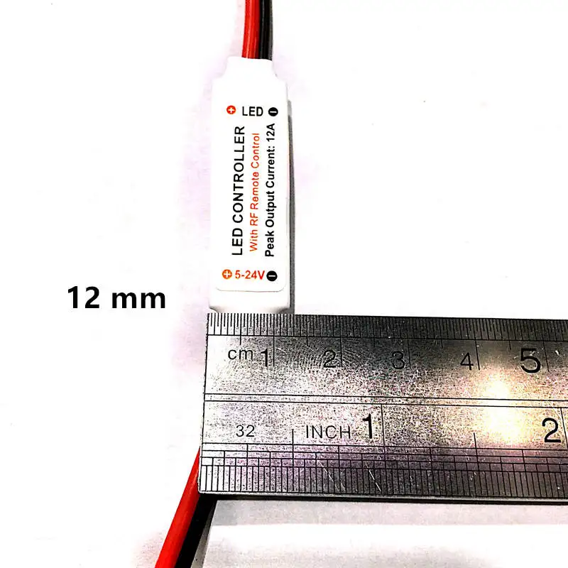 DC 12 V светодиодный мини контроллер Диммер 433 92 Mhz Беспроводной RF пульт