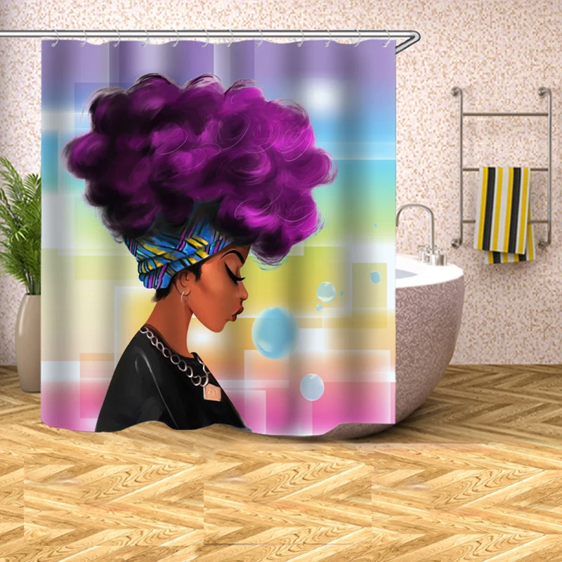 Занавеска для душа непрозрачная непромокаемая из полиэстера с крючком|Шторы