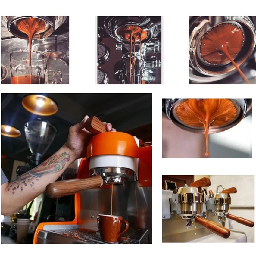 Кофемашина ручка бездонный фильтр держатель из нержавеющей стали Эспрессо 58 мм