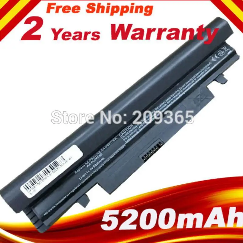 

HSW Battery For Samsung N150 N148 NP-N148 Series AA-PB2VC3B NP-N150 NT-N148 Series AA-PB2VC6B/E 6Cells