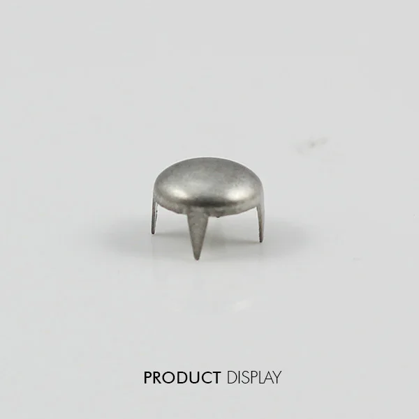 Ремесло Металл Серебро 4 зубец шпильки Конус Спайк пятно Tack Гвоздика заклепки 9 мм