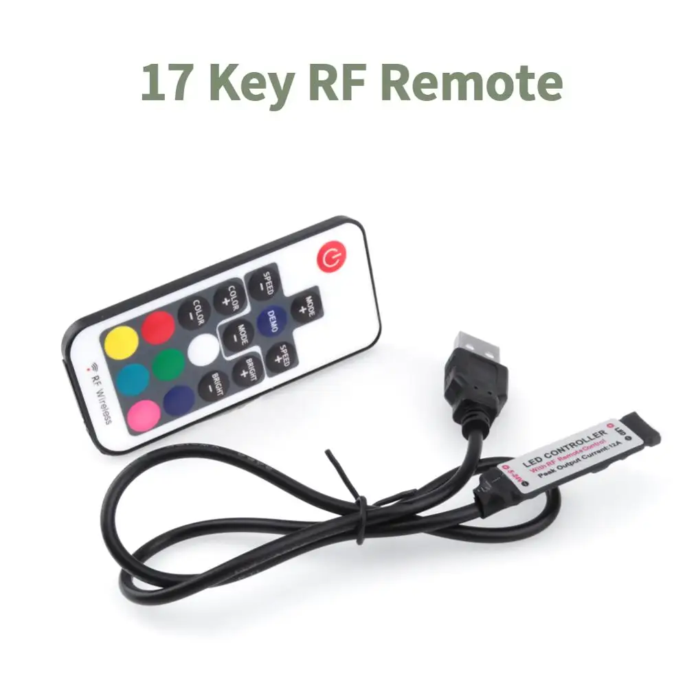 Контроллер светодиодной ленты 5 в постоянного тока USB RGB RF | Лампы и освещение