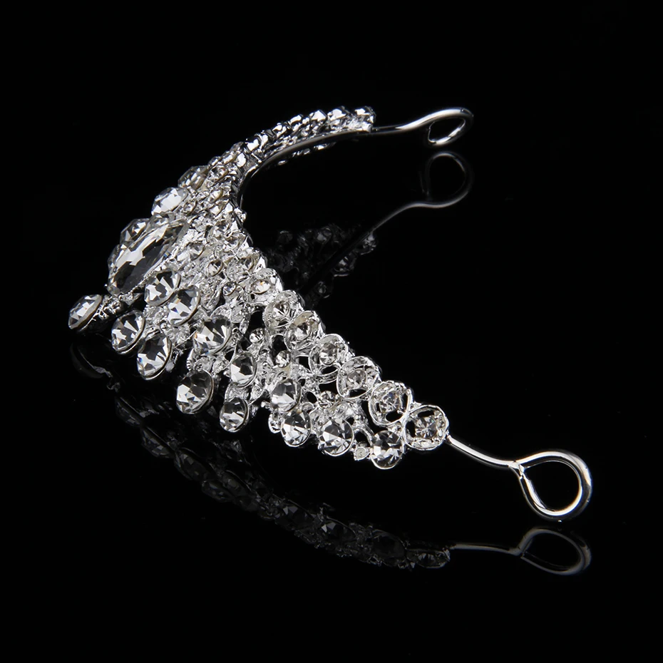 Silver Women tiaras and crowns Headbands Girls Crystal Bridal Headpiece Wedding hair accessories Tiara Crown For Princess Crowns | Украшения