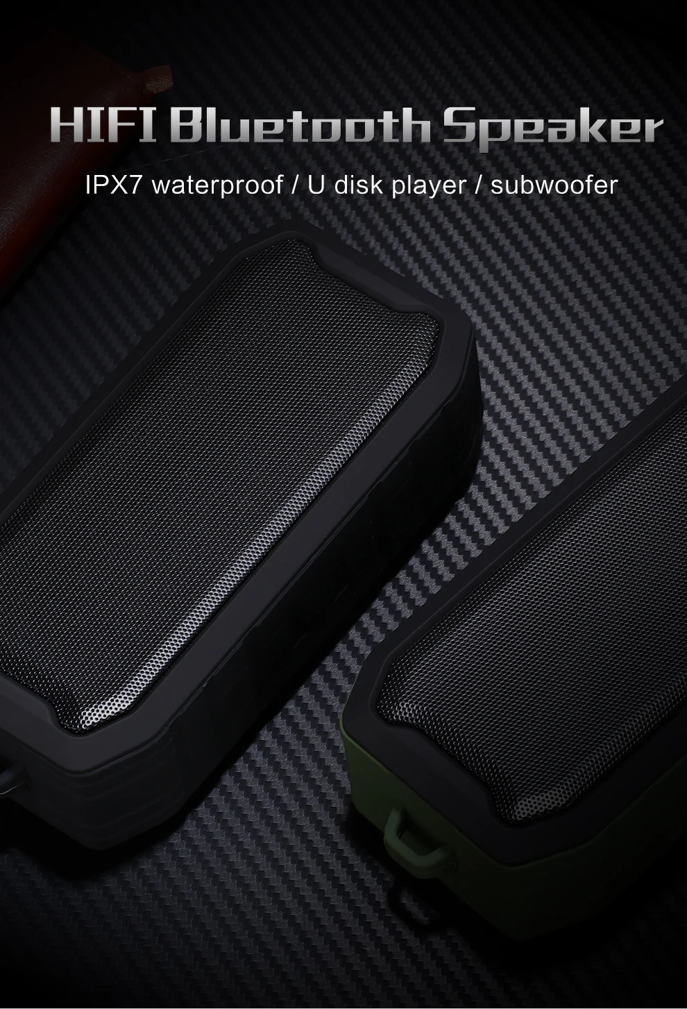Превосходное качество IPX7 водонепроницаемый Bluetooth динамик открытый портативный путешествия Bluetooth 5,0 сабвуфер U диск TF карта беспроводной Вызов