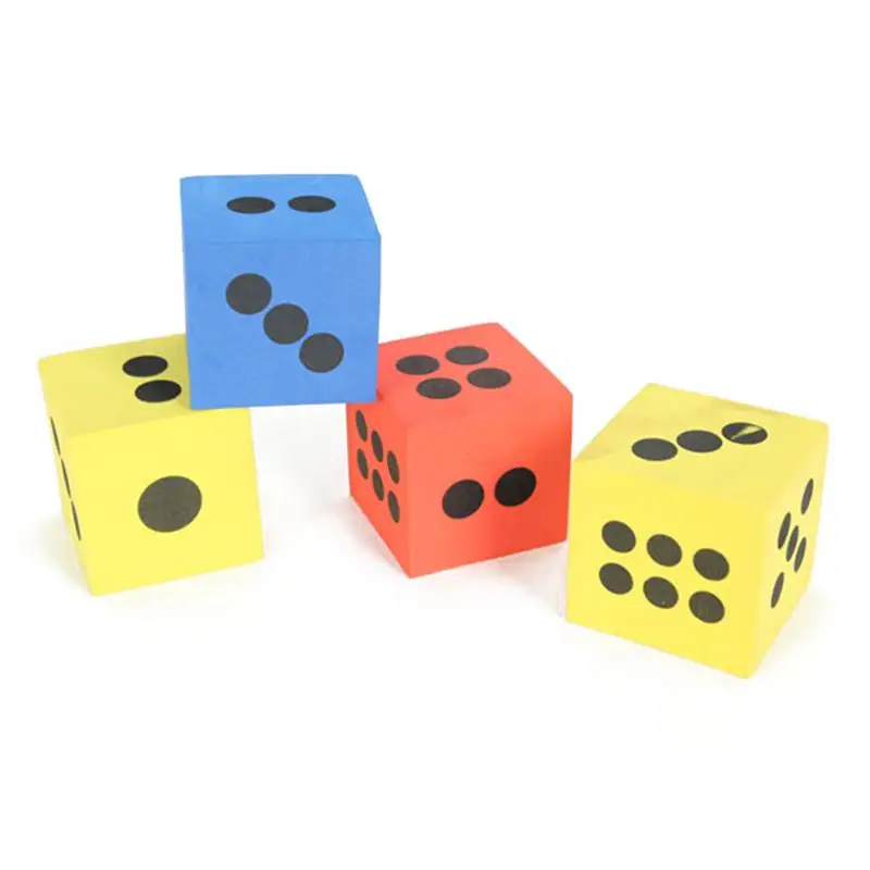 12 шт пенопластовые игральные кости для детей играющих или образовательных