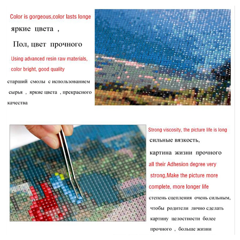 Алмазная живопись 5D «сделай сам» Вышивка крестом украшение дома исламский мусульманский квадратные напильники со Алмазная вышивка росписи подарок T402
