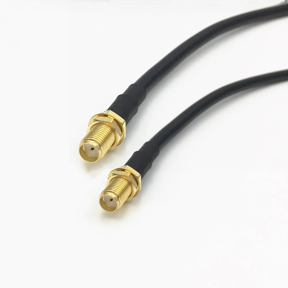 5 шт. RG58/LMR195 провод SMA F/F гнездо к гнезду Разъем RF удлинитель коаксиальный кабель 20
