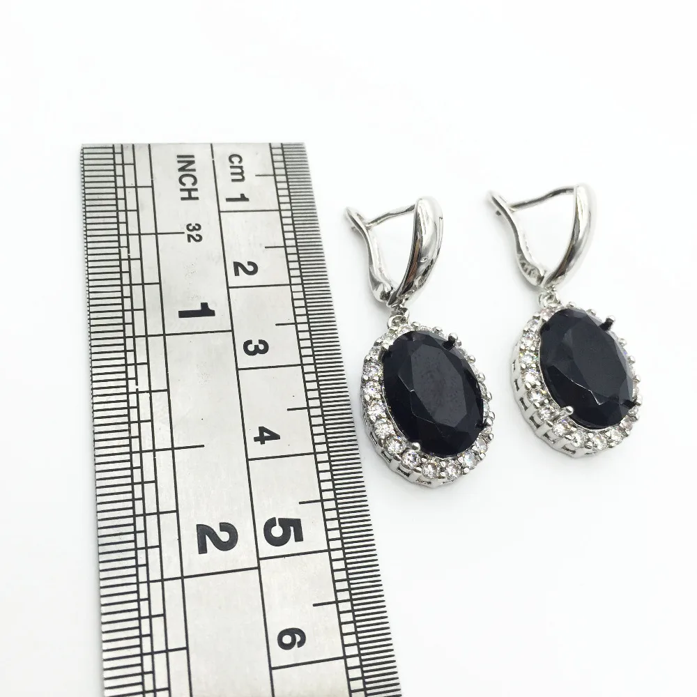 Женский ювелирный комплект из колье и серёг серебра 2016 пробы|jewelry sets for women|silver jewelry
