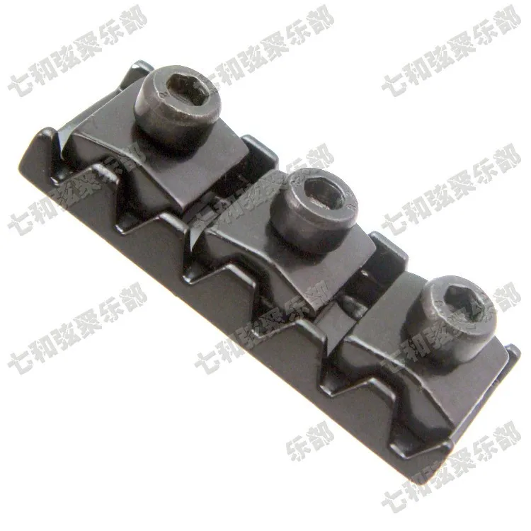 2 шт. черные электрогитары фиксирующие гайки для тремоло Длина моста 42 мм