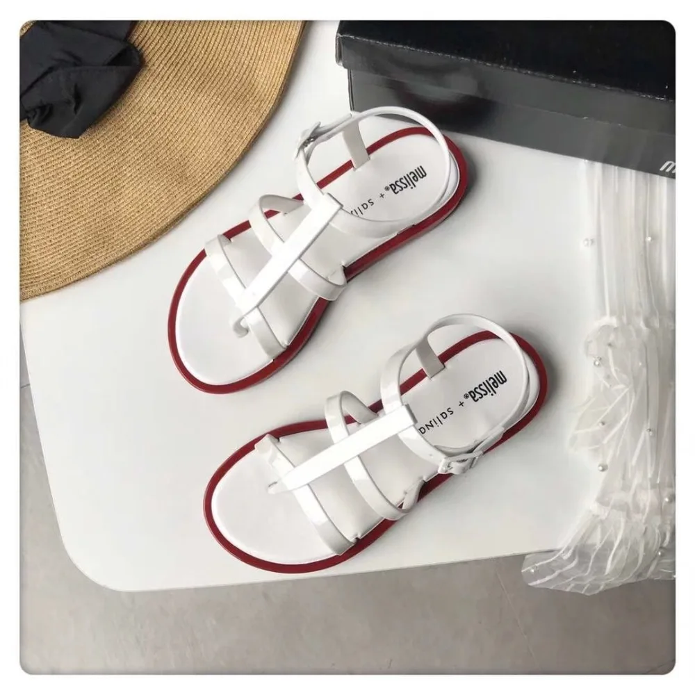 Новинка года; женские босоножки Melissa; бразильская женская обувь из прозрачного пластика; Женская Повседневная прозрачная обувь; женские сандалии Melissa