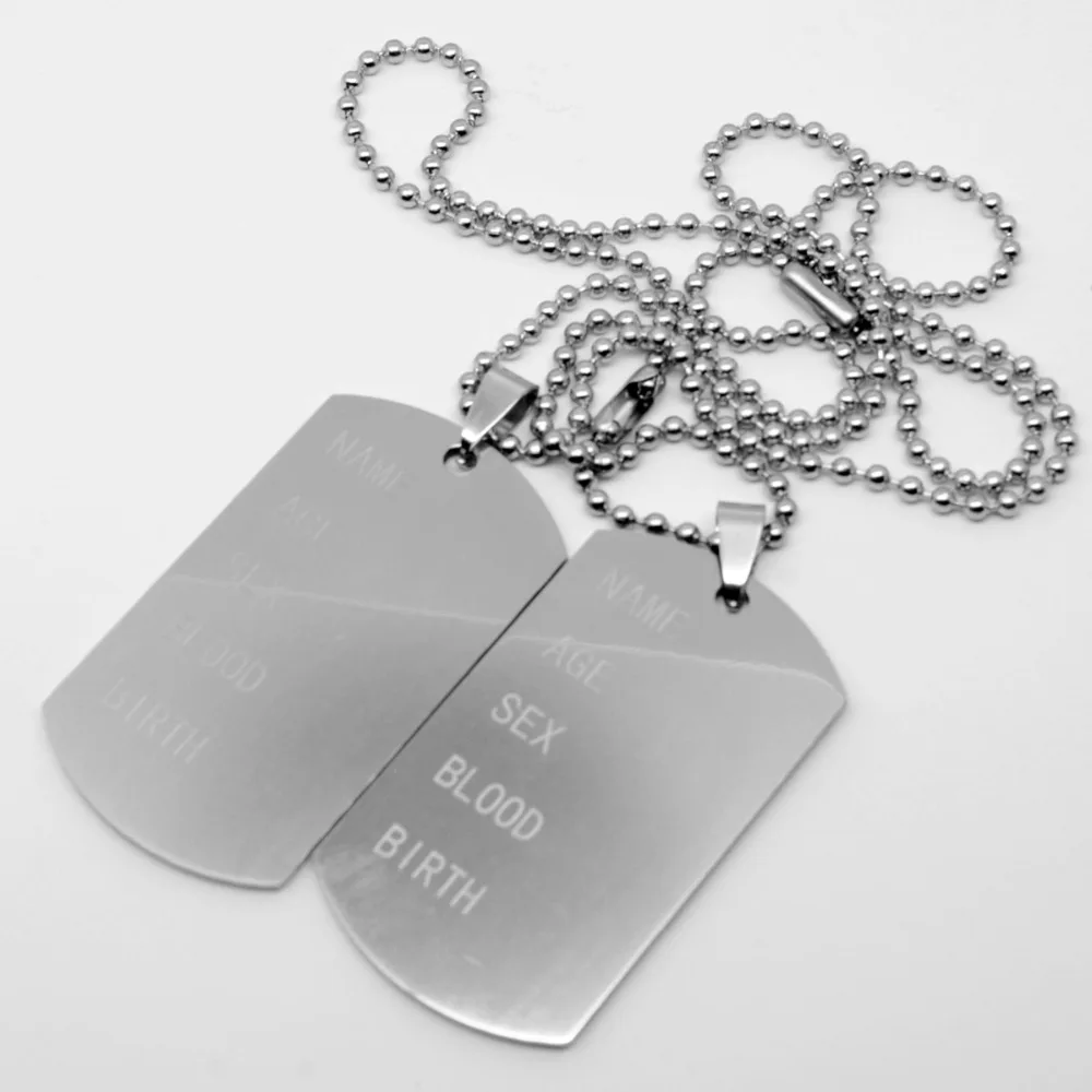 Мужская подвеска жетон из нержавеющей стали 316l|jewelry necklace silver|jewelry cases for necklacesnecklace