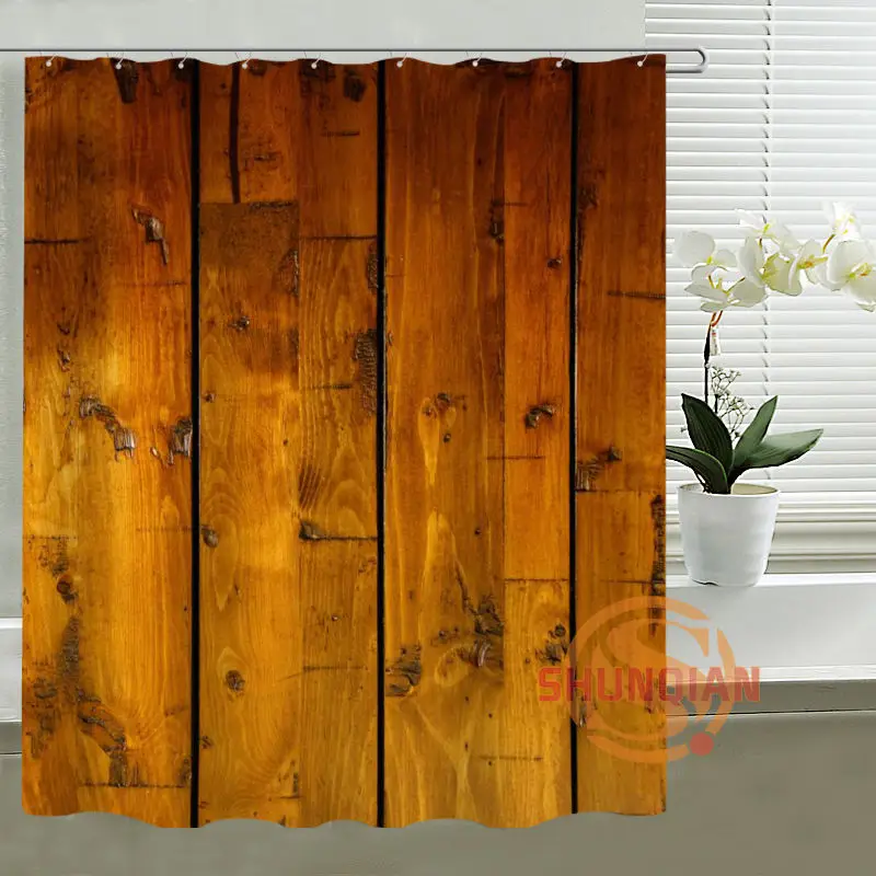 Классическая занавеска для душа под заказ старая деревянная ванной комнаты