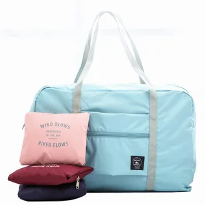 Водонепроницаемые нейлоновые дорожные сумки для женщин и мужчин, Большая вместительная Складная Сумка-тоут, органайзер, упаковка кубиков, багажная сумка для девушек, сумка для выходных