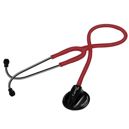 black red Высокое качество CRT858/888 медицинский профессионал односторонняя Одиночная трубка Серебряный задний стетоскоп - Цвет: black red