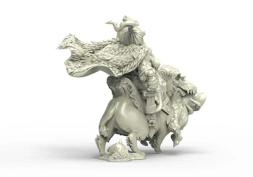 [Loong Way Miniatures] Durgin paint Forge Great Master Galarr 32 мм Полимерная миниатюра