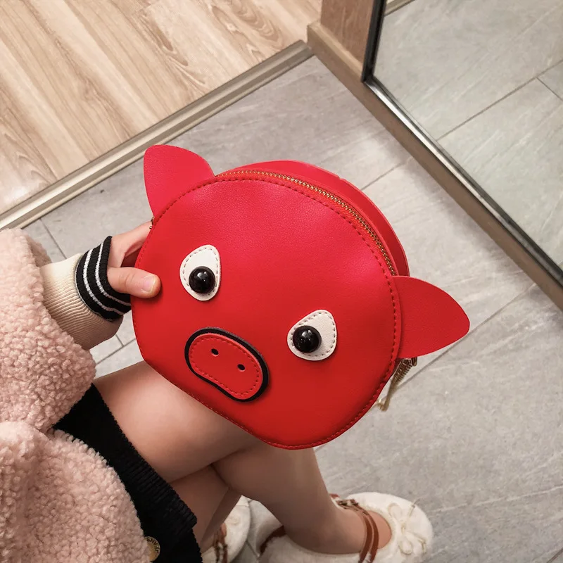 Милая Детская цепочка женская сумка индивидуальная Маленькая свинья девочки