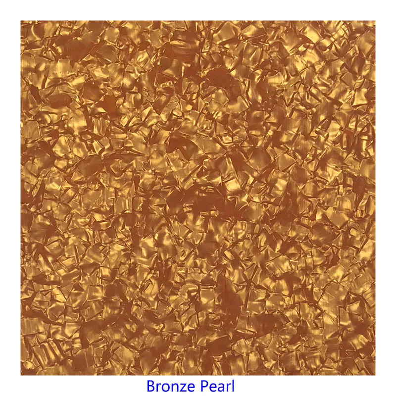 bronze pearl Pleroo целлулоидный материал пустой лист для акустической гитары накладки самоклеющиеся 24 см x 22 см качество царапин пластины многоцветный - Цвет: bronze pearl