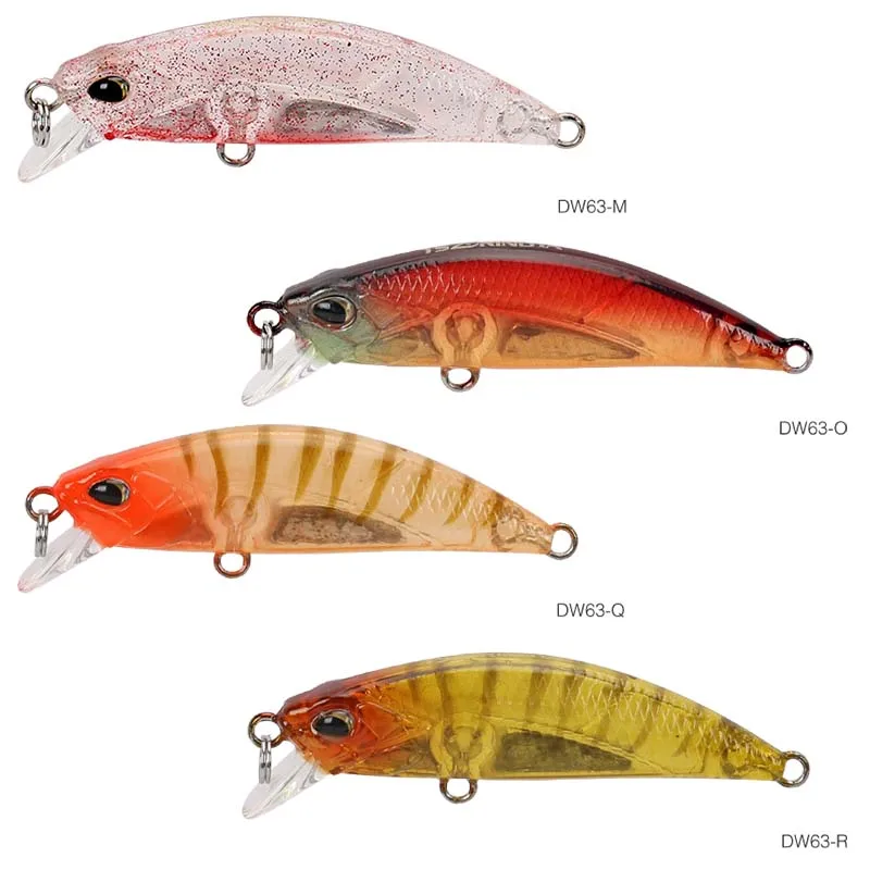 DW63-M-O-Q-R TSURINOYA DW63 тонущие приманки Minnow Набор 50 мм 5 г 4 шт. мини Гольян жесткие рыболовные плавающие приманки Искусственные воблеры кренкбейт Peche Leurre - Цвет: DW63-M-O-Q-R