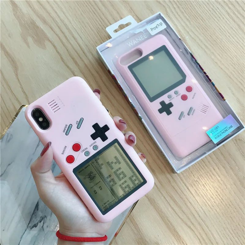 2018 Модный чехол для телефона Tetris Gameboy iPhone 7 8 plus 6 6s полное покрытие Жесткий ПК