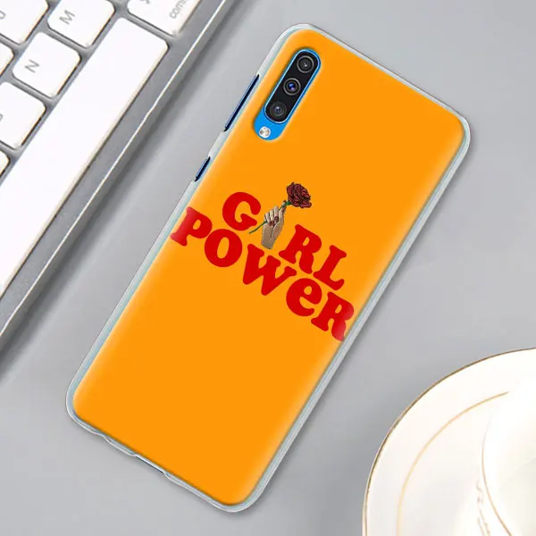 09 Эстетика Минимальный «Girl power» и женских чехол для samsung Galaxy A30 A40 A50 A70 A6 A8 плюс A7 A9 M30 Футляр для телефона - Цвет: 09