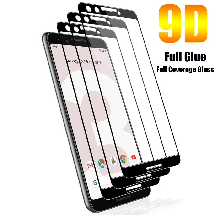 9D Полноэкранный протектор для Google Pixel 3XL 3 XL полное покрытие клеем закаленное
