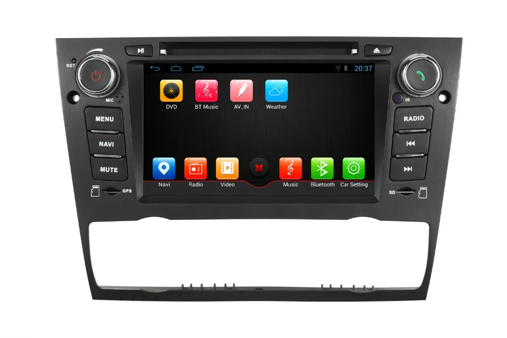HD 7 дюймов 1DIN в тире головное устройство dvd-gps-навигация игрока multimedie для bmw E90