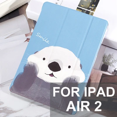 For ipad air 2 Чехол с мультипликационным принтом для iPad mini 5 mini 1 2 3 4 Магнитный умный чехол тройной складной чехол для iPad air 1/2 для iPad Автоматический Режим сна - Цвет: For ipad air 2
