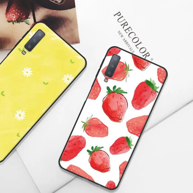 Чехол для Samsung A7 2018 чехол в стиле кантри мягкая силиконовая крышка телефона galaxy A 7