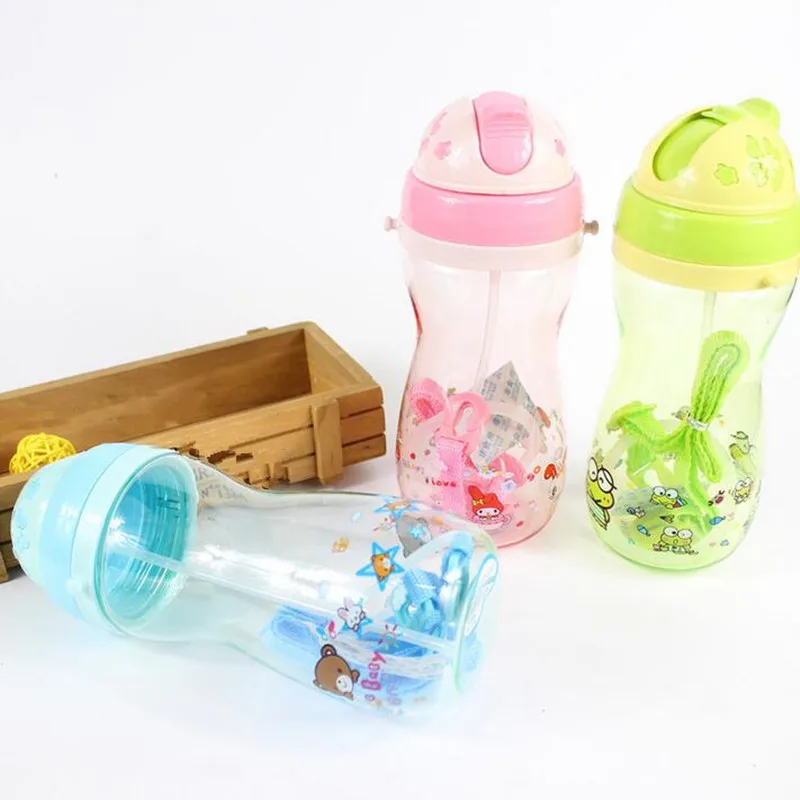 Детские бутылочки Экологичные PP детские бикки чашки Мультяшные детская бутылка