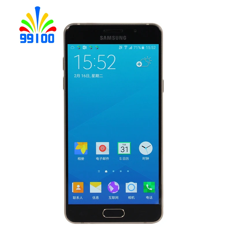 Dual Sim Оригинальный Samsung Galaxy A5 2016 a5100 5 2 дюймов 2.5D экран 4G LTE разблокирована сотовые