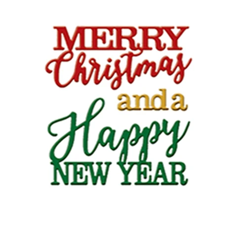 merry christmas-1 Best пожелания Multi Форма металла резка Dies трафарет альбом тиснение для подарочной карты решений ручной работы Декор - Цвет: merry christmas-1