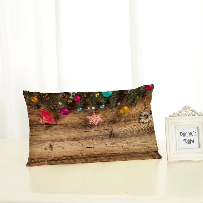 Рождественские стильные чехлы на подушки украшение для дома 30х50 декоративная