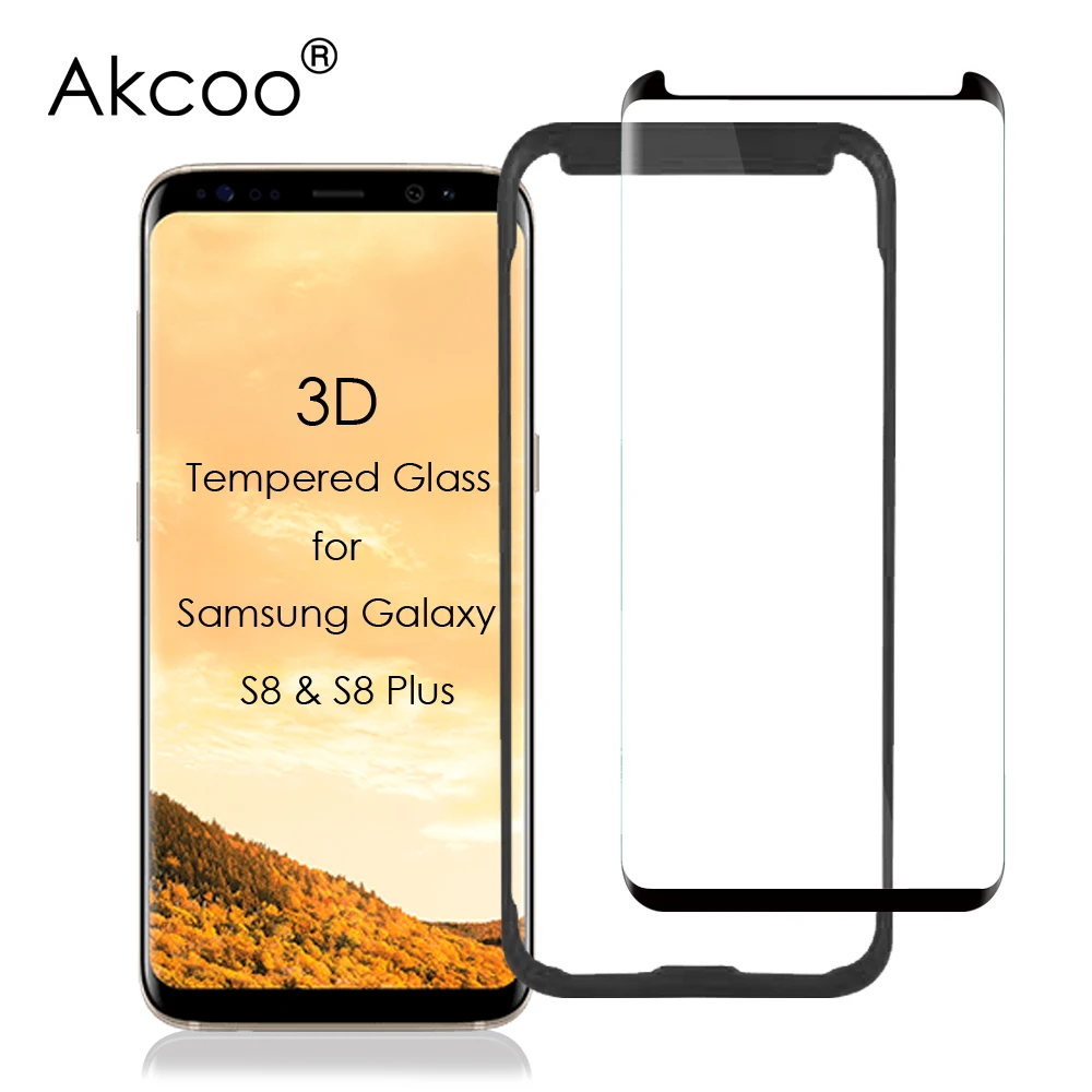 Akcoo Premium S8 защитная пленка для экрана Samsung S8plus 3D изогнутая стеклянная жесткая
