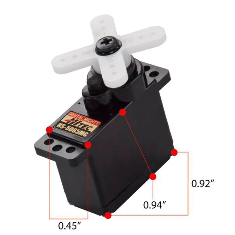 HiTec HS 5065MG металлический сервопривод с высоким крутящим моментом 2 кг/10 г для