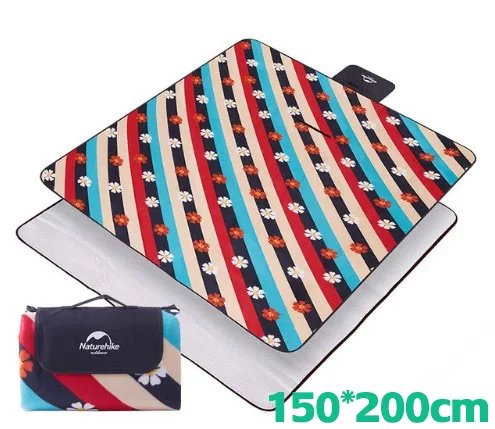 Black 150cm NatureHike уличная скатерть для пикника кемпинга коврик для йоги складной матрас для лагеря Детская мозаика портативный Влагоустойчивый матрац травяные коврики NH17Y020-L - Цвет: Black 150cm