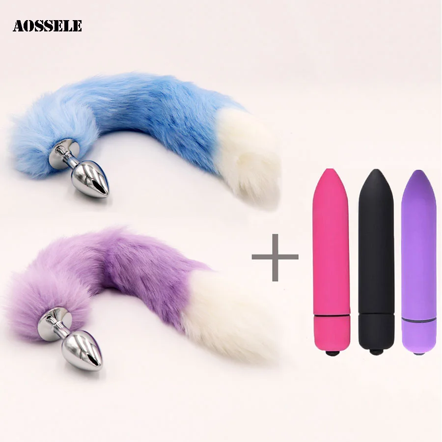 Вибратор Пуля для точки G Стимулятор клитора из нержавеющей стали анальная